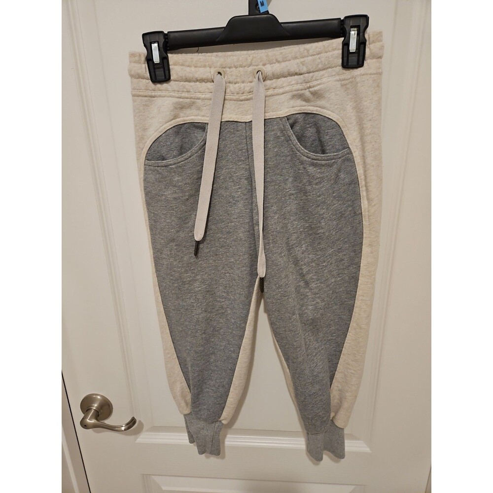 Adidas by Stella McCartney Jogger Sweatpants Womens 2XS Beige Gray Colorblock